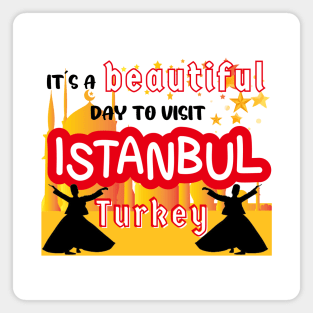 Travel to Beautiful Istanbul in Turkey. Gift ideas for the travel enthusiast available on t-shirts, stickers, mugs, and phone cases, among other things. Magnet